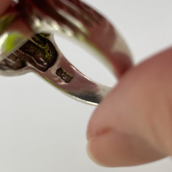 Vintage Sterling Silver Swirl Ring - Picture 7 of 9